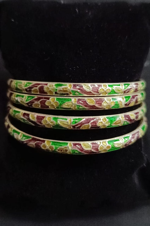 925 Silver Meenakari Bangles (2.4)